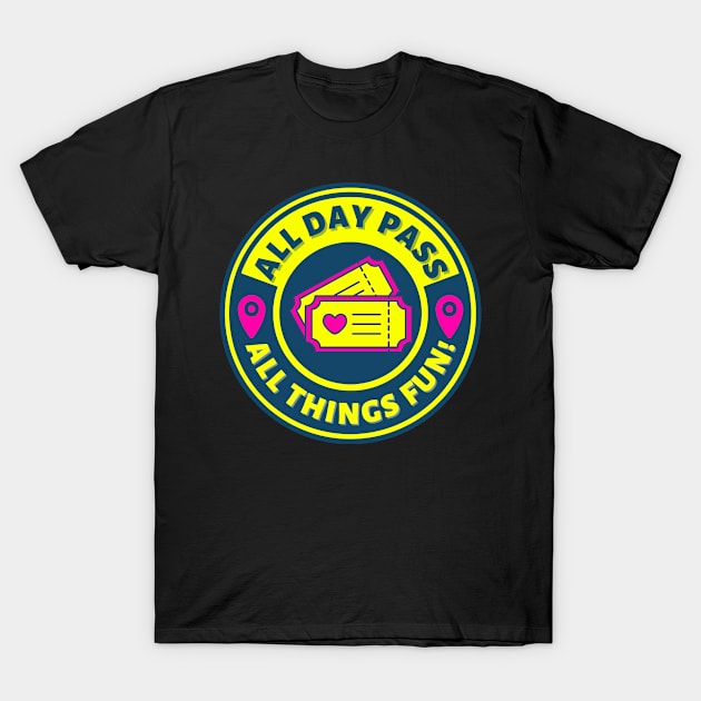 All Day Pass logo T-Shirt by The Jed Experience
